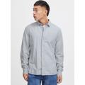 BLEND Langarmhemd Herren Regular Fit Baumwolle grau, XXXL