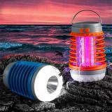 Uklsqma 2-Pack Solar-Powered USB Mosquito Lamps - Insect & Fly Light Traps with Flashlight Function for Patio Yard Camping(Color) - Yard Essentials