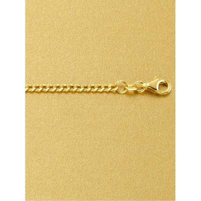 Panzerkette LADY, gold (gelbgold 375), Halsketten, Damen, N-Größe, Metall-Gold, L: 45cm, Metall, Gold Image