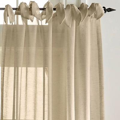 Finnell Semi Sheer Window Panel, 52 x 84, Flax