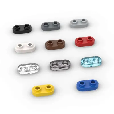 MOC 10PCS 35480 Round 1x2 Building Blocks With Open Studs Plate Board Bricks Particle Puzzle Toys Children Birthday Kid Gifts