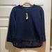 J. Crew Tops | J Crew Navy Top Nwt Sequins Size Small. | Color: Blue | Size: S