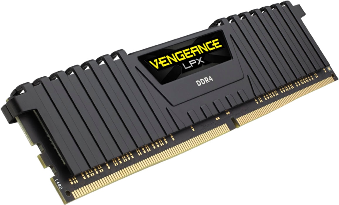 CORSAIR PC-Arbeitsspeicher "VENGEANCE LPX Speicherkit 32 GB (2 x 16 GB) DDR4 DRAM 3200MHz C16", schwarz, 32 GB Kit (2x 16 GB), Arbeitsspeicher Image