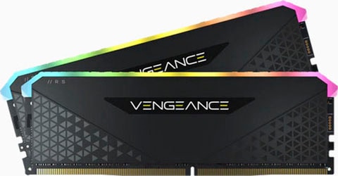 CORSAIR PC-Arbeitsspeicher "VENGEANCE RGB RS 32 GB (2 x 16 GB)", schwarz, 32 GB Kit (2x 16 GB), Arbeitsspeicher Image