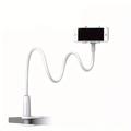 supporto pigro per telefono cellulare comodino tv live tablet computer supporto per telefono desktop con base a spirale doppio mandrino
