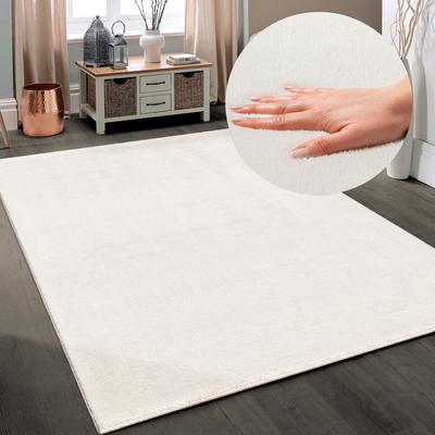 Teppich MY HOME "Arabell, Kunstfellteppich" Gr. 33, beige (natur), B:120cm H:16mm L:160cm, Polyester, Teppiche, flauschig, kuschelig, Felloptik, Anti-Rutsch-Unterseite, Waschbar Image