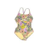 Cat & Jack One Piece Swimsuit: Yellow Tropical Sporting & Activewear - Kids Girl's Size 6