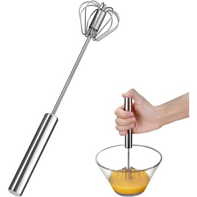 Stainless Steel Semi-Automatic Egg Whisk