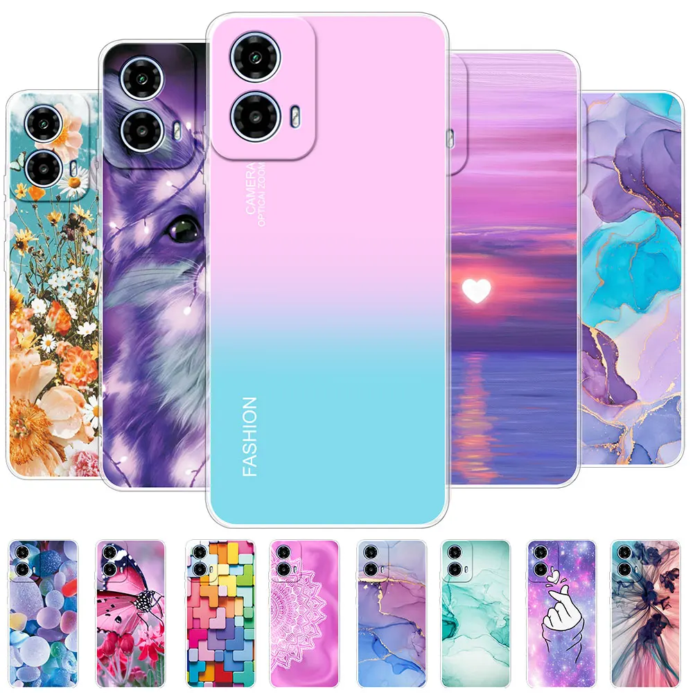 Pour Moto G34 5G étui clair TPU souple Silicone Coque de téléphone pour Moto G24 Transparent protéger Coque pour Motorola Moto G04 Funda