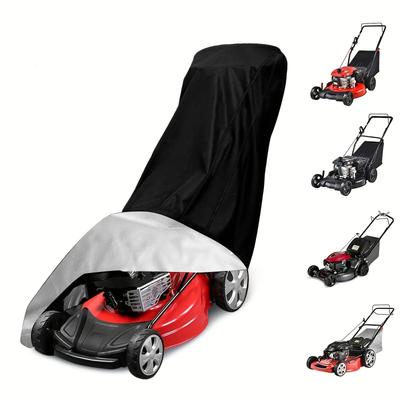 1pc Outdoors Lawn Mower Cover, Heavy Duty 210d Pol...