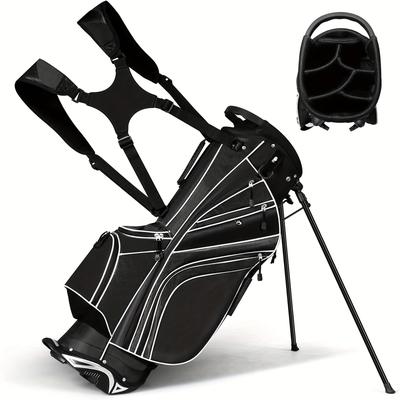 TEMU Costwat Golf Stand Cart Bag, Golf Club Bag W/6 Way Divider, Organizer Pockets Storage