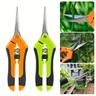 1pc Garden Pruning Shears Stainless Steel Plants Fruit Grape Picking Scissors Horticulture Leaf Trimmer Straight Elbow Pruning Tools