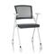 Besucherstuhl / Klappstuhl PRIORITY II W Netzstoff / Stoff grau hjh OFFICE