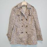 Anthropologie Jackets & Coats | Daughters Of The Liberation Anthropologie Animal Print Trench Coat Sz 4 | Color: Brown/Tan | Size: 4