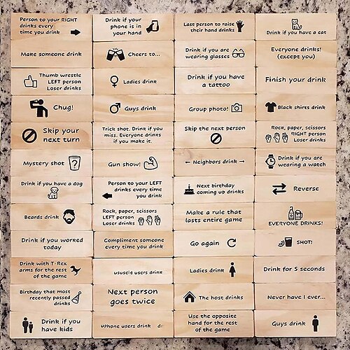 Trinkspiel - Tumbling Tower Blöcke Trinkspiel 48PS 54PS Weihnachtsgeschenk Image