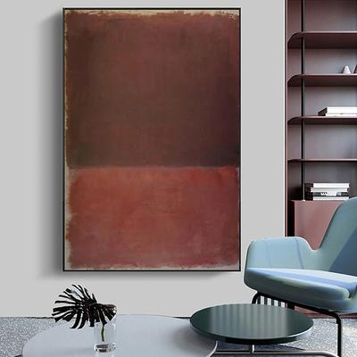 Morden Wall Decor Mark Rothko Hand painted Rothko Canvas Abstract Art Interior Design Minimalism art Painting Home Decor Stretched Frame Ready to Hang