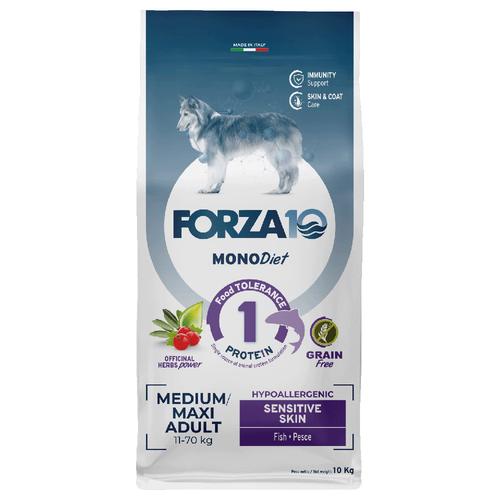 Sparpaket: 2x 10kg Forza 10 Mono Diet Medium & Large Sensitive Skin mit Fisch Hundefutter trocken