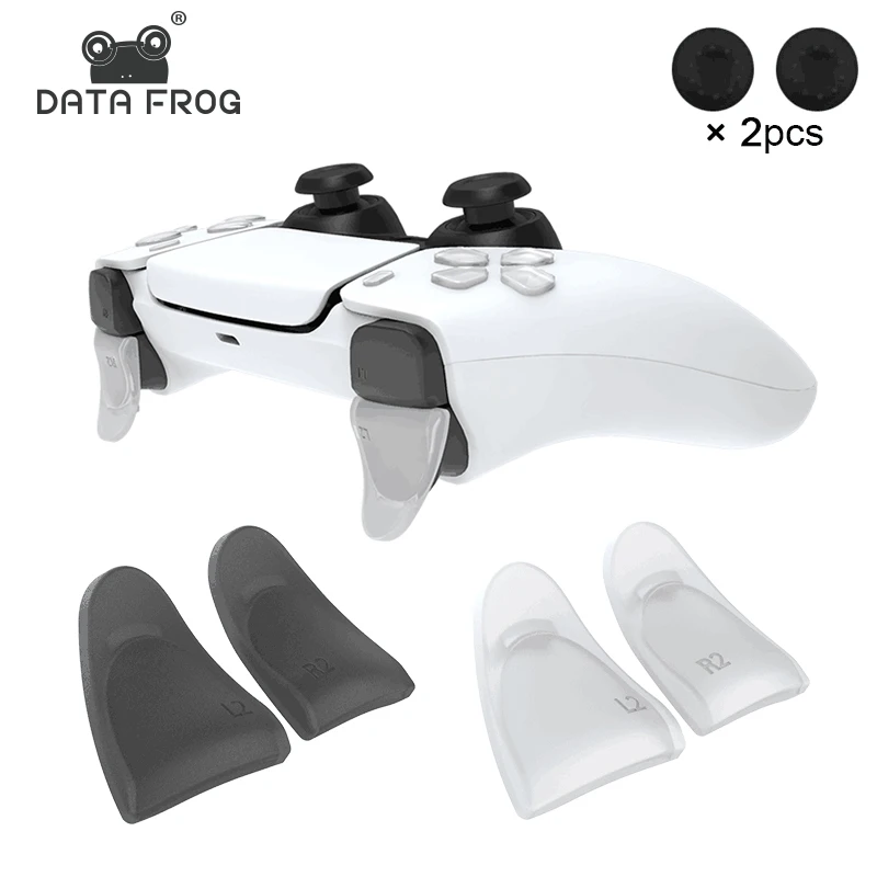 Daten Frosch Erweiterte Trigger Taste Für PS5 L2/R2 Trigger Extender D-pad Schlüssel Kappe Für PS5 Gamepad zubehör Image