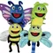 Burattini a mano del fumetto giocattoli per bambini peluche insetti animale bruco coccinella