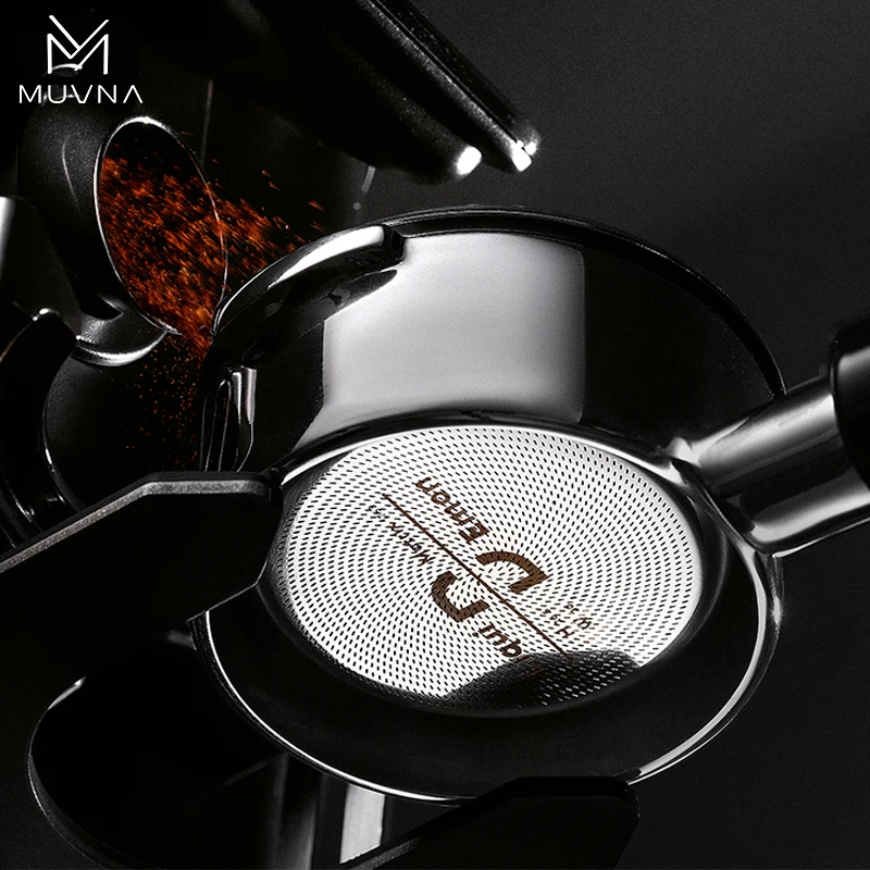 MUVNA Matrix Espresso-Filterkörbe für Kaffeemaschinen-Griff – 51/53/58 mm, 18/20/22 g Double Shot Extraction Powder Bowl