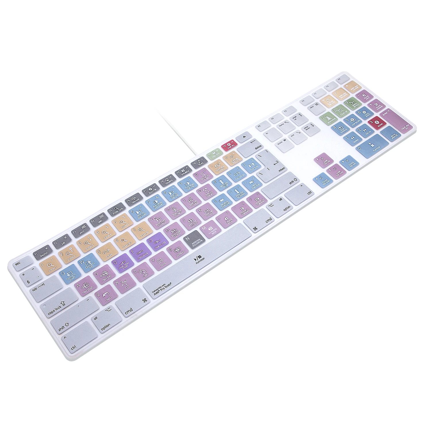 Silikonverknüpfungen, Hotkey-Tastaturabdeckung, US- und EU-Version für iMac G6 MB110LL/B A1243 mit dünner Ziffernblock Image