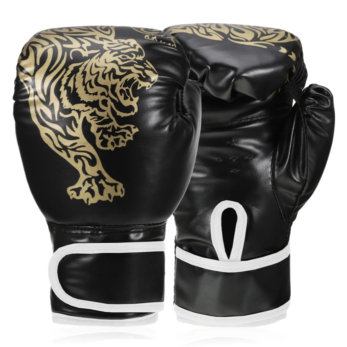 Erwachsene Boxhandschuhe Atmungsaktive PU-Leder Kampfhandschuhe Kinder Boxtraining Kickboxhandschuhe für Fitnessstudio Indoor Outdoor Sport Image