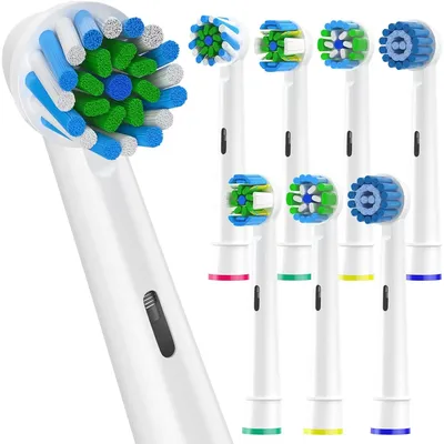 8er-Pack Ersatz-Zahnbürstenköpfe für Oral B Braun, professionelle elektrische Zahnbürstenköpfe für Oral-b 7000, Pro 1000/9600/5000