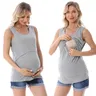 Maternità allattamento gilet allattamento canotta gravidanza t-shirt allattamento Sling canotta