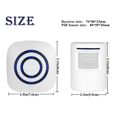 Door Chime,Wireless Business Door Motion Sensor Detector Smart Visitor doorbell Home Security