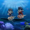 Aquarium Auszusetzen Schwimm Dragon Ball Son Goku Figur Fisch Tank Landschaft Dekoration Schwimm