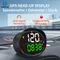 KWHUD Head Up Display Car Dashboard Digital Speedometer Hud GPS Odometer with Time Clock Compass Auto Electronics Accessories
