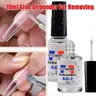 10ml Super-Fast Remove Nail Tips deponder colle 2 in1 unghie finte e strass deponder colla