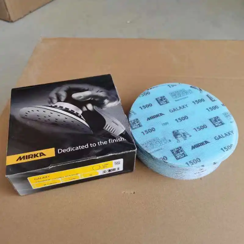 Mirka Galaxy Sandpaper 6 Inch150mm Car Beauty Dry Scrub Paper Flocked Woodworking Furniture Hardware Polishing Abrasive 80-2000