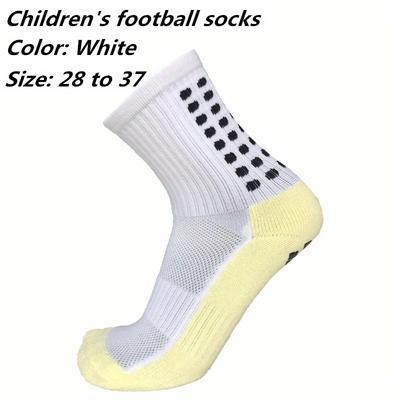 2 Pairs Of Children's Sports Socks, Football Socks, Suitable For 8-12 Years Old Kids