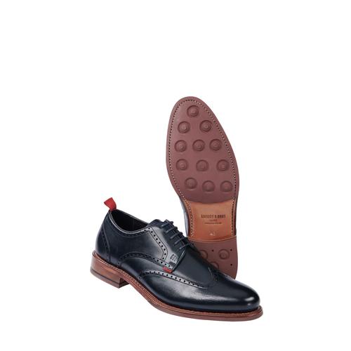 Gordon & Bros Herren Budapester Schuhe Blau einfarbig