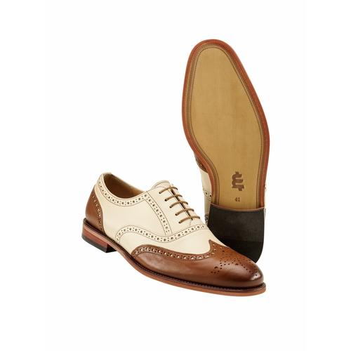 Mey & Edlich Herren Budapester Schuhe Beige einfarbig