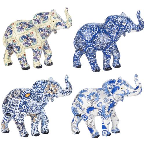 Signes Grimalt Elefantenfigur Figuren Elefant Abbildung 4 Afrikanische und Elefanten Blau 5x10x9cm