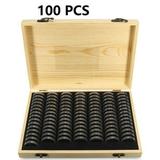Storage Case Wooden Box Wood Coin Wooden Pine Wood Coin Box Coin With Coin With 20pcs Buzhi Dsfen Qisuo
