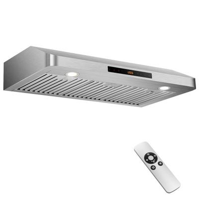 Costway 35.5/29.5 Inch Under Cabinet Range Hood 900 CFM Kitchen Vent with 4 Fan Speed-35.5 Inch