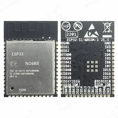 ESP32 S3 N16R8 2.4G Wifi BT Module 32-Bit Dual-Core Low Power 8MB PSRAM 16MB Flash ESP32-S3WROOM1