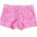 J. Crew Shorts | J Crew Tiki Neon Pink Geometric Pattern Chino Shorts 74664 | Color: Pink/White | Size: 0