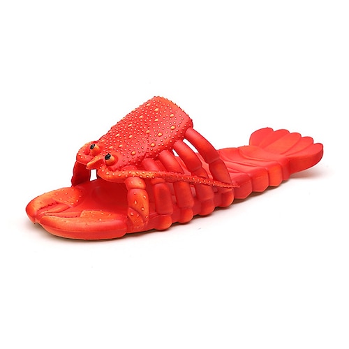 Hai-Hausschuhe Kreativität Komfort lustige Hummer-Hausschuhe große Größe Hausschuhe, Pool, Strand Duschschuhe Freizeitschuhe Sandalen für Männer und Frauen Kinder Sommer Sandalen Image