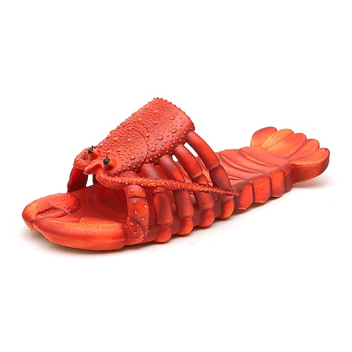 Hai-Hausschuhe Kreativität Komfort lustige Hummer-Hausschuhe große Größe Hausschuhe, Pool, Strand Duschschuhe Freizeitschuhe Sandalen für Männer und Frauen Kinder Sommer Sandalen Image