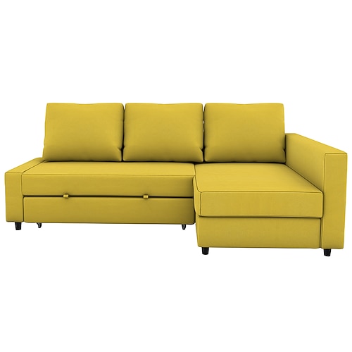 Ecksofa Bettbezüge L-förmig uni Samt Überwürfe Image