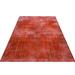 Orange 65" x 105" L Area Rug - Lofy Rectangle Atina Rectangle 5'5" X 8'9" Area Rug w/ Non-Slip Backing 105.0 x 65.0 x 0.4 D | 65" W X 105" L | Wayfair