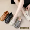 Neue Gladiator-Sandalen aus echtem Leder für Damen, orthopädische Schuhe, Damen-Sandalen, flache Schuhe, große Größe 43, weiche Damen-Spazierensandalen