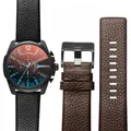 Bracelet en cuir véritable pour montres Diesel grain litchi bracelet de montre pour hommes 22mm