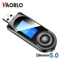 VAORLO NUOVO Display LCD Bluetooth 5.0 Audio Transmttter Receiver Con Il Mic Per La TV PC Car Stereo 3.5 MILLIMETRI USB AUX RCA Adattatore Wireless
