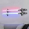 1 Pair Lightsaber Stand Wall Display Stand, Lightsaber Stand Wall Mount, Acrylic Lightsaber Wall Display Stand For Sword Lightsaber, For Home Room Living Room Office Decor