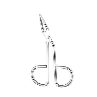 TEMU 1pc Scissors Shaped Eyebrow Tweezer Clip With Easy Scissor Handle, Scissor Handle Tweezer Brow Hair Plucker Remover, Men Women